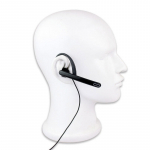 Kuum 1 tk 2 pin k&otilde;rvaklambriga k&otilde;rvaklapp mikrofoniga PTT-peakomplekt Kenwoodi BAOFENG raadiosaatja UV-5R 777 888s WOUX jaoks must