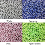 13 v&auml;rvi 100 tk 8 mm &uuml;mmargune vaher&otilde;ngas lahtine spiraal akr&uuml;&uuml;l lahtised helmed blue