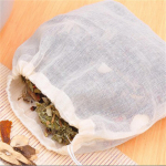 10 tk puuvillast musliinist n&ouml;&ouml;riga kotid vanniseebi &uuml;rtide tee 8x10cm GW One Size mitmev&auml;rviline