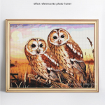 5D teemantmaaling Loomade &ouml;&ouml;kull t&auml;is&uuml;mmarguse tikandi allahindlus Pilt Rhinestone teemant 20X30