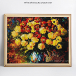 Teemantmaal Pilt kivist teemanttikandist Lilleristpistega 20X30CM