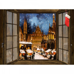 Teemanttikandid Multikad J&otilde;ulupilt Rhinestone Maalimine Tapeet J&otilde;ulukaunistused 20X30CM