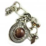 Les Tr&eacute;sors De Lily [E6194] - Bracelet Cr&eacute;ateur 'Les Souvenirs du Pass&eacute;' Marron pruun