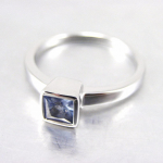 Bague Argent 'Angela' topaze bleu 50 t&uuml;rkiissinine
