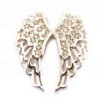 Les Tr&eacute;sors De Lily [L2150] - Pendentif Argent 'Les Ailes d'Ange' blanc valge