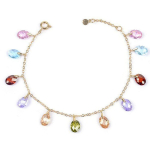 Les Tr&eacute;sors De Lily [P2329] - Bracelet Plaqu&eacute; Or 'Linda' dor&eacute; multicolore - 6x7 mm mitmev&auml;rviline