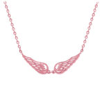 Les Tr&eacute;sors De Lily [P4345] - terasest kaelakee 'Les Ailes d'Ange' roosa kuld (kuldroosa) - 45 cm 42x7 mm kuld