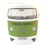 Volkswagen [Q1841] &ndash; Vintage roheline Volkswagen portselankruus &ndash; 93x85 mm (37 cl) roheline