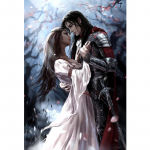 5D isetegemise teemantmaali t&auml;is&uuml;mmargune puur  Cartoon Couple  3D kivist tikand ristpistes 20X30CM