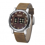 MEGIRi uued nahast rihmaga moodsad meeste k&auml;ekellad Top br&auml;ndi luksuslikud kvartskellad meeste Relogio Masculino k&auml;ekellad h&otilde;be/pruun