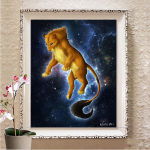 5D DIY teemanttikandid t&auml;ispuur Teemantmaaling Loomade kodu kaunistamise kingitus Full Round 20X30CM