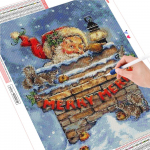 Teemantmaal Uus saabumine J&otilde;ulud t&auml;isruudu teemanttikandid J&otilde;uluvana komplekt Mosaiik Multifilm K&auml;sitsi valmistatud kingitus Full Round (20X30CM)