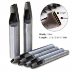 6tk/komplekt 3mm/4mm/5mm/6mm/7mm/8mm ovaalse kujuga augul&otilde;ikur, nahk isetegemise t&ouml;&ouml;riist 2mm