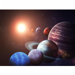 Teemantmaaling P&auml;ikeses&uuml;steemi t&auml;isruut/ring 5D ristpistes Teemanttikandid Planeet Mosaiik Kodukaunistuse pilt Full Round 20X30CM