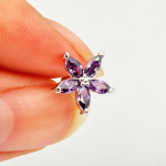 Viieharuline t&auml;ht Marquise Cut Crystal Stud K&otilde;rvar&otilde;ngad Pentagram K&otilde;rvaklambrid Ehted Kingitused Silikoonist Hamburgeri K&otilde;rvar&otilde;ngad Tagasi