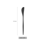 1tk mattmust s&ouml;&ouml;gin&otilde;ude komplekt 304 roostevabast terasest s&ouml;&ouml;gin&otilde;ude komplekt nuga kahvel lusikas s&ouml;&ouml;gipulgad s&ouml;&ouml;giriistad lauan&otilde;ude komplekt butter knife must