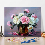 Maalimine numbrite j&auml;rgi Dekompressioon Kodukaunistus DIY Digitaalne &otilde;limaal L&otilde;uendimaal K&auml;sitsi maalitud 40x50cm no frame