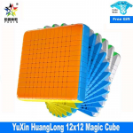 Uusim Yuxin Huanglong 12x12x12 Magic Cube kleebisteta 12-kihiline Speed ​​Cube Professionaalsed puslem&auml;nguasjad lastele Magico kingitus