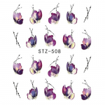 1 lehe vee&uuml;lekandega k&uuml;&uuml;nekleebis kleebis k&uuml;&uuml;nekunsti kaunistus Lill liblikas kaktuse lehe geomeetria