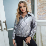 ZIAI Half Zip Drop Shoulder talvemantel XS helehall v&auml;rv