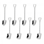 8 tk loomingulise k&auml;epidemega kohvilusikas h&otilde;bedane roostevabast terasest tee magustoit pika varrega lusikad j&auml;&auml;tiselusika kujuga lauan&otilde;ud k&ouml;&ouml;gitarvikud h&otilde;be