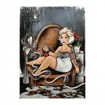 5D &uuml;mmargune teemantmaal Seksikas naiste elu Ristpistega teemanttikandid Paks daam T&auml;is&uuml;mmargused teemantmosaiigist kivid Full Round 20x25CM