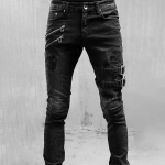 Uued meestemood mootorratta teksad Vintage &otilde;hukesed teksad vabaaja t&auml;navastiilis hip-hop retro teksap&uuml;ksid suures suuruses XL must