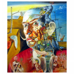 T&auml;ispuuritud &uuml;mmargune teemanttikandid 5D iseteemantmaal Salvador Dali ristpistega Full Round 20x30CM