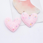 12tk 48*45mm polsterdatud s&uuml;dameaplikatsioonid isetegemise jaoks riided m&uuml;tsid jalatsid &otilde;mblusplaastrid k&auml;sit&ouml;&ouml;na valmistatud peakatteklambrid vibukaunistustarvikud roosa