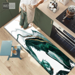 Roheline valge abstraktne maalivaip k&ouml;&ouml;gip&otilde;randale V&auml;ike elutoa vaip Pehme moodne magamistoa matt Vannitoa vaip 40x60cm