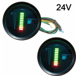 12V/24V universaalne 52Mm auto mootorratta k&uuml;tusetaseme m&otilde;&otilde;tur, 8 LED valgusekraan 24V