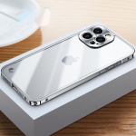 Metallraamiga telefoni&uuml;mbris iPhone 11 12 13 14 15 16 Pro Max Alumiiniumisulamist T&auml;ielik objektiivi kaitsekate iPhone 13 mini jaoks. Metallist tagakorpus For iPhone 14 Pro