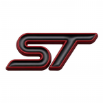 3D metallist ST auto rooliratta embleemi kleebis ST Focus x 2 3 Kuga FIESTA MONDEO VIGNALE ECOBOOST KUGA Auto Car Styling jaoks