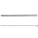 Les Tr&eacute;sors De Lily [R7201] &ndash; h&otilde;bedane h&otilde;bekett  Maille Anglaise  (roodiumiga kaetud) - 40 cm 2 mm h&otilde;be