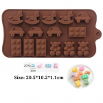 Hobbyhorse j&auml;&auml;vaigust vormi koogi k&uuml;psetust&ouml;&ouml;riist 3D meisterdamise vormi &scaron;okolaadiga tarretise puding kummikommi silikoonvormid kohv