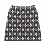 Vintage rombruuduline kuduv miniseelik 2022 Moodne naiste k&otilde;rge v&ouml;&ouml;koht Bodycon One Step kampsun seelik Jacquard B-007 One Size must