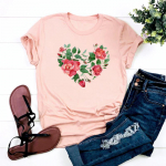 Letter Avocado Lovely Tee Top Fashion 90s Sweet Style Trend T-s&auml;rk Riietus Vabaaja l&uuml;hikeste varrukatega naiste printimine Daami Naiste Graafiline T-s&auml;rk S