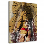 L&otilde;uendiprint Bikini Retro Woman 40x60 beež