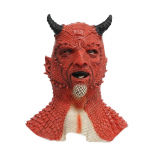 T&auml;iskasvanute Beliali lateksmaskid M&auml;ng Diablo Halloweeni kost&uuml;&uuml;mide Cosplay tarvikud punane