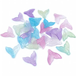 Materjal Loominguline k&auml;sitsi valmistatud perforeeritud ripats, gradient 20 tk kahev&auml;rviline k&auml;ev&otilde;ru kaelakee jaoks moe meisterdamise ehete tarvikud kalasaba helmed Gradient mitmev&auml;rviline