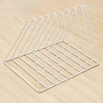 T-kujuline raamat metallist rauast plaadihoidik ajakirjahoidik Multifunktsionaalne kirjutuslaud kodukontori korraldaja 26*18.5*17.8cm valge