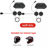 LX2 Bluetooth mootorratta kiiver peakomplekt k&otilde;rvaklapid mikrofoniga 2 s&otilde;itjale Bluetooth stereo k&otilde;rvaklapid k&auml;ed vabad motokommunikaator k&otilde;lar peakomplekt biker 2 PCS Soft Mic