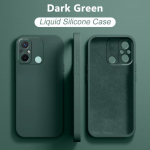 Vedel silikoon&uuml;mbris XiaoMi RedMi 12C REDMI12C 12 C Silicon Fashion Pehme p&otilde;rutuskindel t&auml;iskate jaoks RedMi 12C tume armeeroheline v&auml;rv