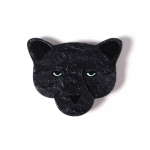 Blucome k&auml;sitsi valmistatud multifilm Panthe Corsage Animal Crytal pross Akr&uuml;&uuml;l Ehted Lastele Naiste Kotikrae Jwewlry Aksessuaarid must