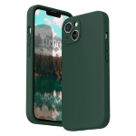 Ruudukujuline vedel silikoonist pehme &uuml;mbris iPhone'ile 16 15 14 13 11 12 Pro Max Mini X XR XS 7 8 Plus SE 2 t&auml;ielik objektiivi kaitsekate iPhone 14 tumeroheline v&auml;rv