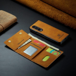 Kaarditasku, nahast p&otilde;hi&uuml;mbris Samsung Galaxy Z Fold 4 5g Volditav 4 Volditav 3 Volditav 3 S&otilde;rmej&auml;lgedeta rahakoti kate for samsung z fold 3 punane