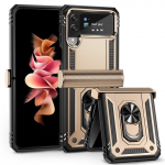 Libisemiskindel r&otilde;ngahoidja aluse katte&uuml;mbris Samsung Galaxy Z Flip4 Flip 4 5g Flip3 Flip 3 koputamisvastane telefonikott Samsung Flip4 jaoks for Samsung Z Flip 3 roosa kuldne v&auml;rv