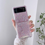 Samsung Galaxy Z Flip 4 Case 3 Fantasy Sequin l&auml;bipaistev kokkupandav &uuml;mbris Samsung Z Flip 3 Flip4 p&otilde;rutuskindla k&otilde;va tagakaane jaoks Samsung Z Flip 1