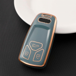 UUS TPU auto kaugjuhtimispuldi v&otilde;tme&uuml;mbrise kate A1 A3 A4 B9 A5 A6 Q3 Q5 4M Q7 TT TTS RS kupee kaitsehoidja puldi tarvikud Key Case valge