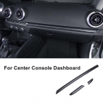 A3 8V 2014-2018 S3 RS3 keskkonsooli armatuurlauale s&uuml;sinikkiust t&uuml;&uuml;pi katte auto uksekaunistus kleebise &auml;&auml;ris For dashboard